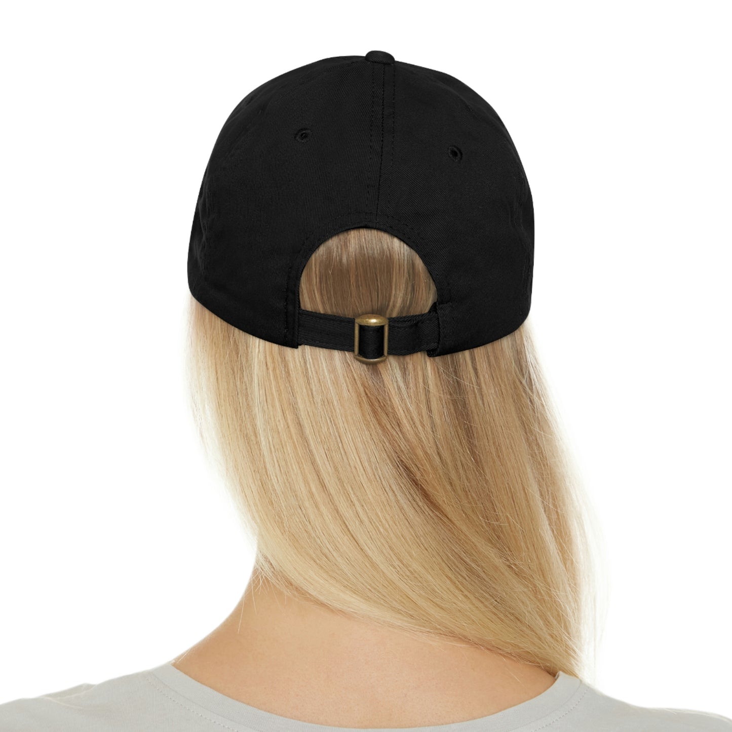 Hat w/ Leather Patch (Round)