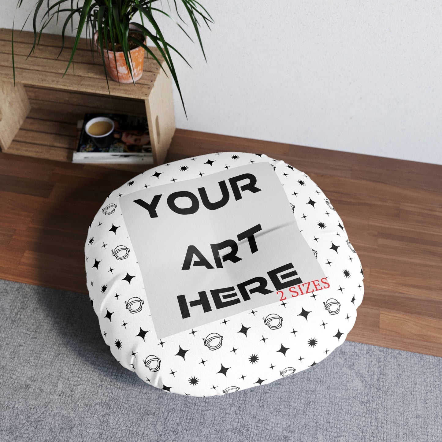 Tufted Floor Pillow (Round)