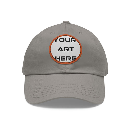 Hat w/ Leather Patch (Round)